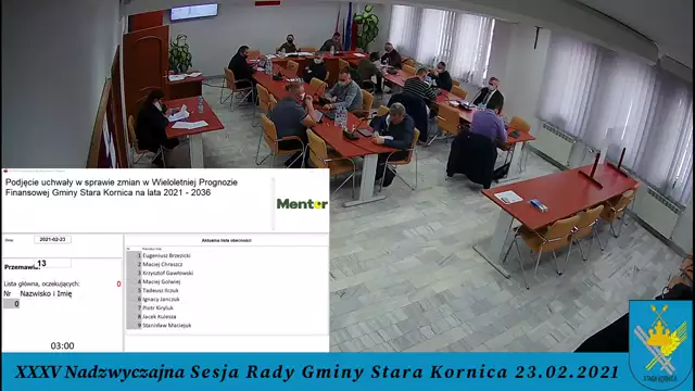 Sesja Rady Gminy Stara Kornica - 23.02.2021