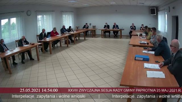 Sesja Rady Gminy Paprotnia - 25.05.2021