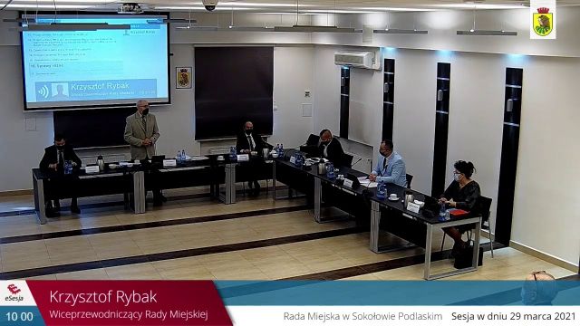 Sesja Rady Miejskiej w Sokołowie Podlaskim – 29.03.2021