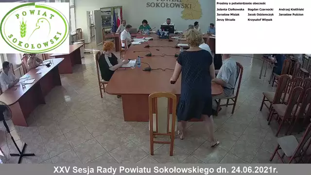 Sesja Rady Powiatu Sokołowskiego – 24.06.2021
