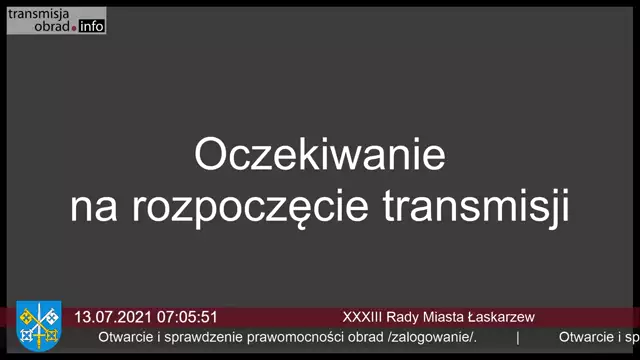 Sesja Rady Miasta Łaskarzew – 13.07.2021