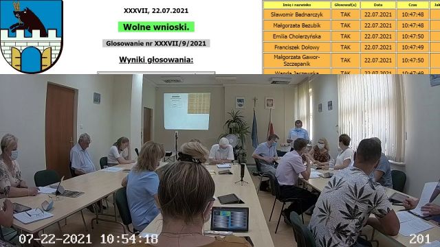 Sesja Rady Gmina Korytnica – 22.07.2021