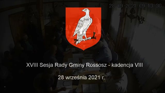 Sesja Rady Gminy Rossosz - 28.09.2021