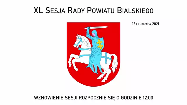 Sesja Rady Powiatu Bialskiego - 12.11.2021