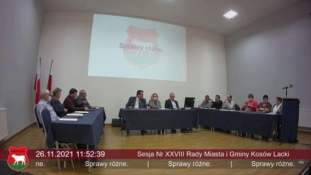 Sesja Rady Miasta i Gminy Kosów Lacki - 26.11.2021