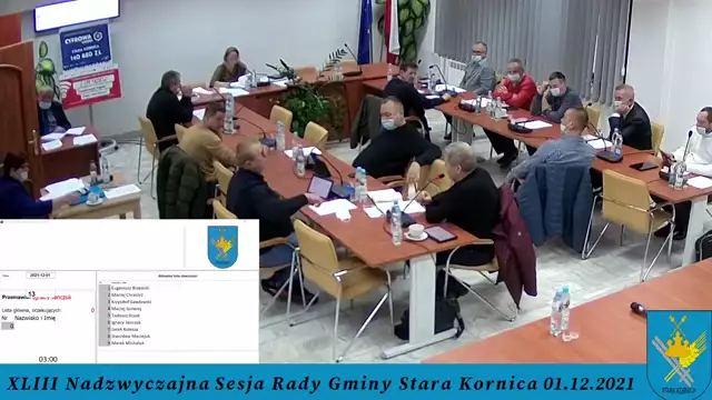 Sesja Rady Gminy Stara Kornica - 01.12.2021