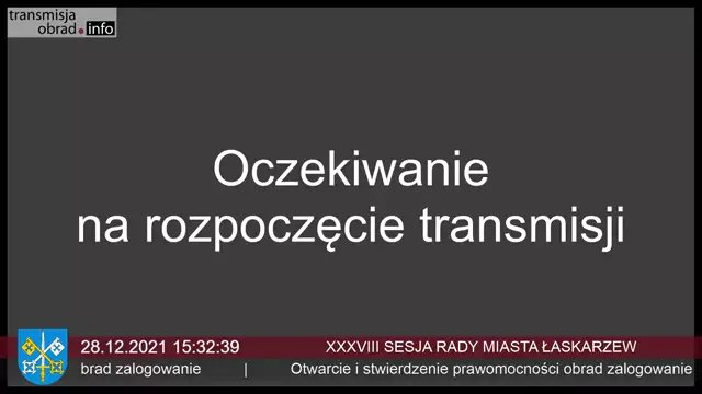 Sesja Rady Miasta Łaskarzew – 28.12.2021