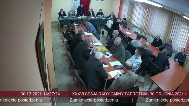 Sesja Rady Gminy Paprotnia- 30.12.2021
