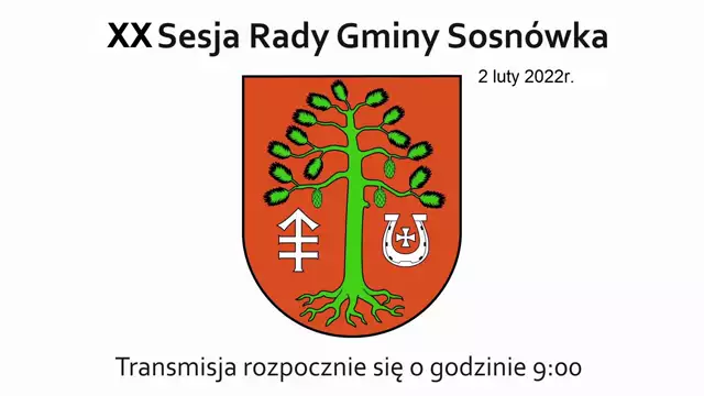 Sesja Rady Gminy Sosnówka  - 02.02.2022