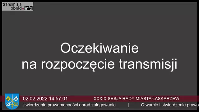 Sesja Rady Miasta Łaskarzew - 02.02.2022