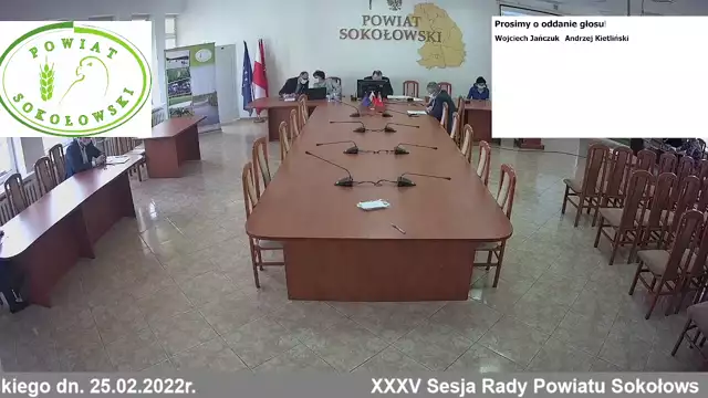 Sesja Rady Powiatu Sokołowskiego - 25.02.2022