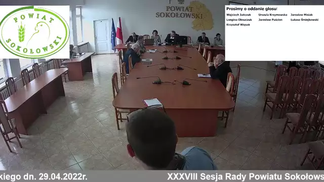 Sesja Rady Powiatu Sokołowskiego - 29.04.2022