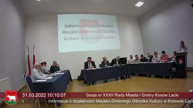 Sesja Rady Miasta i Gminy Kosów Lacki - 31.03.2022