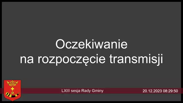 Sesja Rady Gminy Maciejowice - 20.12.2023