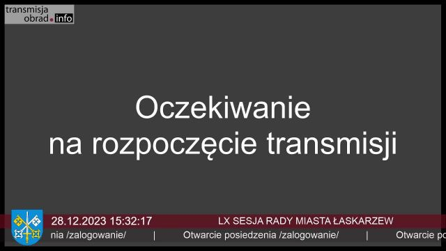Sesja Rady Miasta  Łaskarzew - 28.12.2023