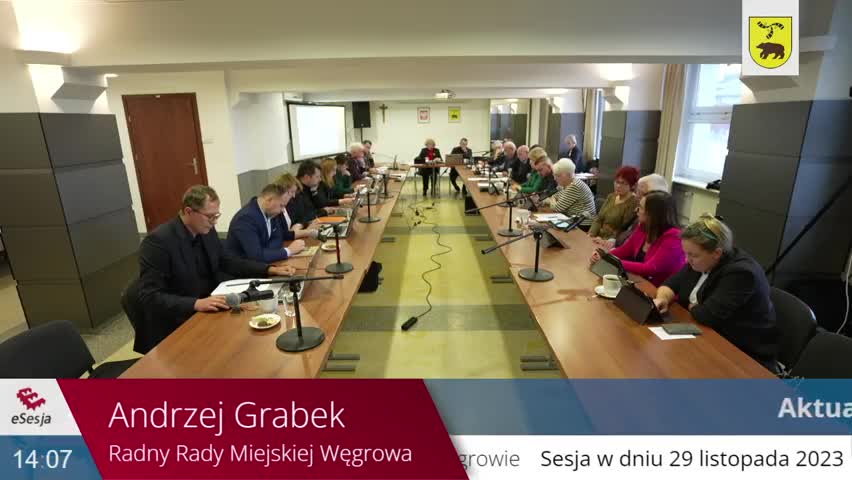 Sesja Rady Miasta Węgrów - 29.11.2023
