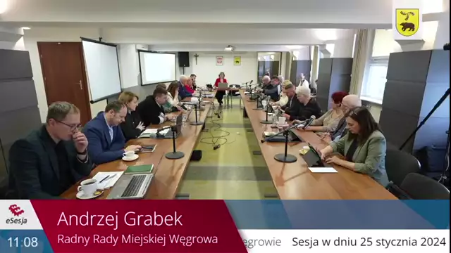 Sesja Rady Miasta Węgrów - 25.01.2024