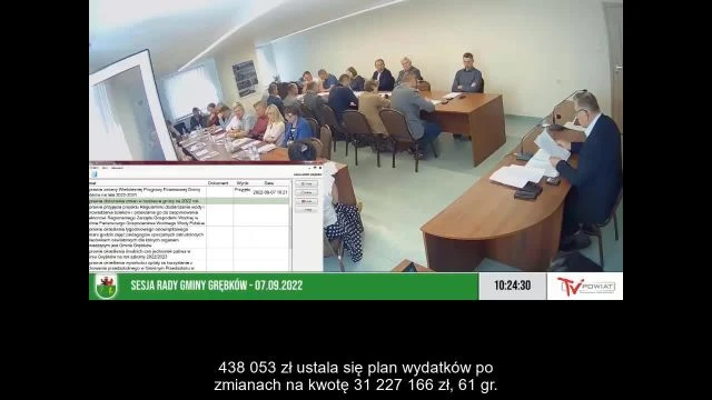Sesja Rady Gminy Grębków – 07.09.2022 / NAPISY (1)
