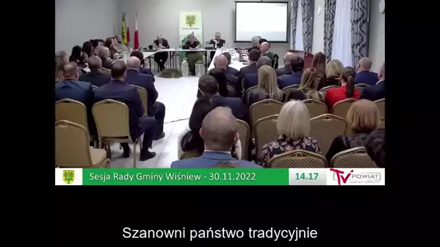 Sesja Rady Gminy Wiśniew – 30,11.2022 / NAPISY (1)