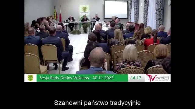 Sesja Rady Gminy Wiśniew – 30,11.2022 / NAPISY (1)