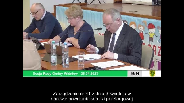 Sesja Rady Gminy Wiśniew – 26.04.2023 / NAPISY (1)