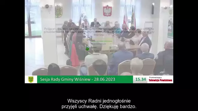 Sesja Rady Gminy Wiśniew- 28.06.2023 / NAPISY (1)