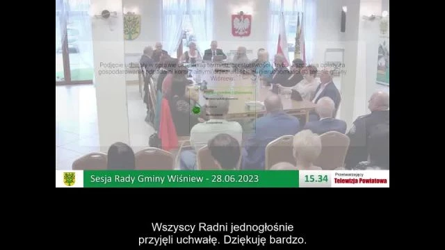 Sesja Rady Gminy Wiśniew- 28.06.2023 / NAPISY (1)