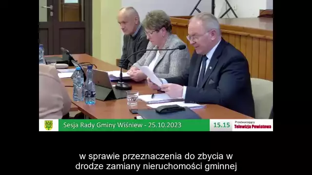 Sesja Rady Gminy Wiśniew –  25.10.2023 / NAPISY (1)