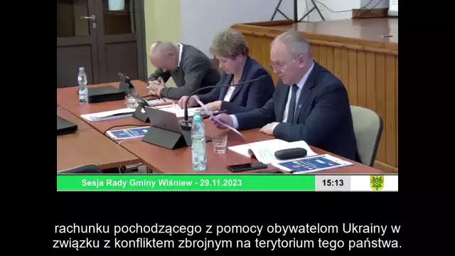 Sesja Rady Gminy Wiśniew –  29.11.2023 / NAPISY (1)