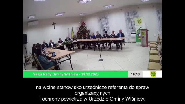 Sesja Rady Gminy Wiśniew –  28.12.2023 / NAPISY (1)