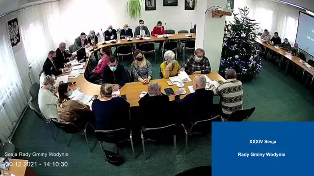 Sesja Rady Gminy Wodynie -  30.12.2021 (1)