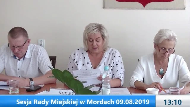 Sesja Rady Miejskiej w Mordach – 9.08.2019 (1)