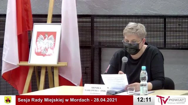 Sesja Rady Miejskiej w Mordach – 28.04.2021 (1)