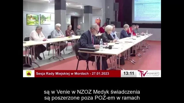 Sesja Rady Miejskiej w Mordach – 27.01.2023 / NAPISY (1)