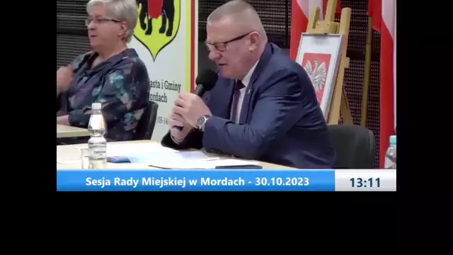 Sesja Rady Miejskiej w Mordach – 30.10.2023 / NAPISY (1)
