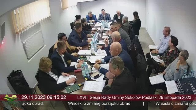 Sesja Rady Gminy Sokołów Podlaski - 29.11.2023