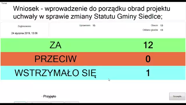 Sesja Rady Gminy Siedlce – 24.01.2019 (1)