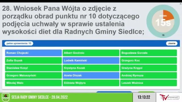 Sesja Rady Gminy Siedlce – 28.04.2022 (1)