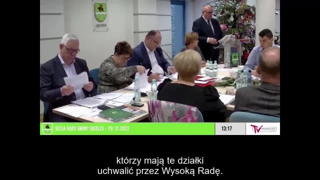 Sesja Rady Gminy Siedlce – 29.12.2022 / NAPISY (1)