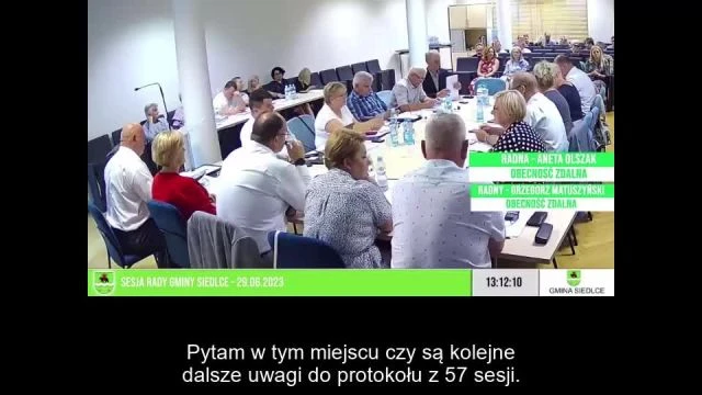 Sesja Rady Gminy Siedlce – 29.06.2023 / NAPISY (1)