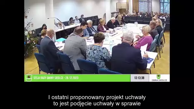 Sesja Rady Gminy Siedlce – 28.12.2023 / NAPISY (1)