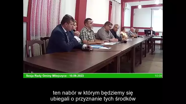 Sesja Rady Gminy Milejczyce – 10.08.2023 / NAPISY (1)