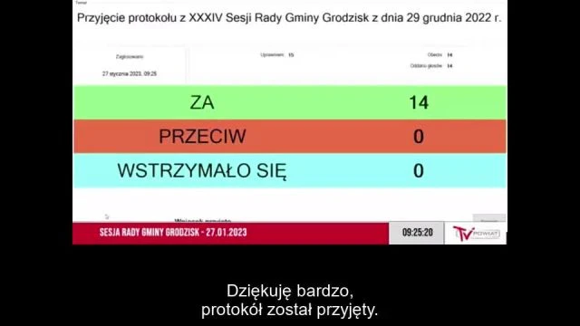Sesja Rady Gminy Grodzisk – 27.01.2023 / NAPISY (1)