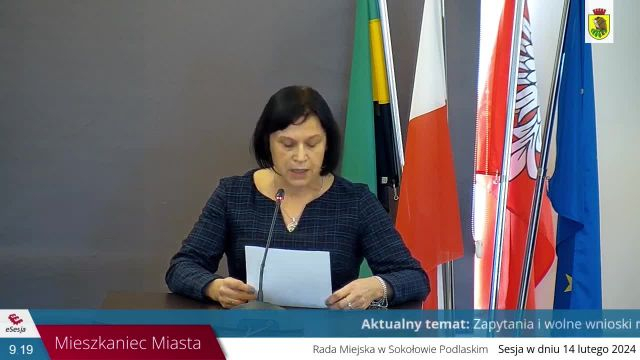 Sesja Rady Miasta Sokołów Podlaski - 14.02.2024