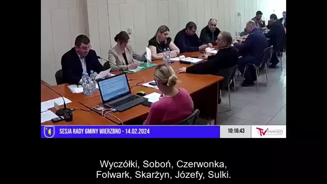 Sesja Rady Gminy Wierzbno – 14.02.2024 / NAPISY