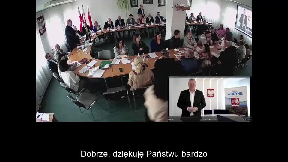 Sesja Rady Gminy Wodynie -  22.03.2024 / NAPISY