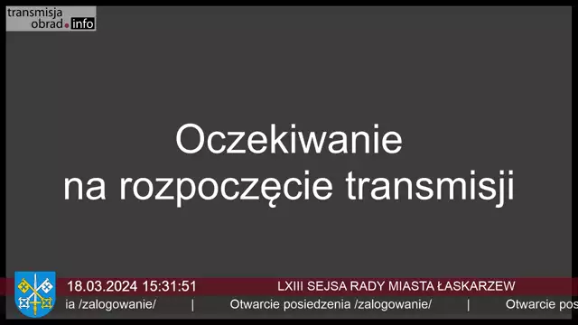 Sesja Rady Miasta Łaskarzew - 18.03.2024
