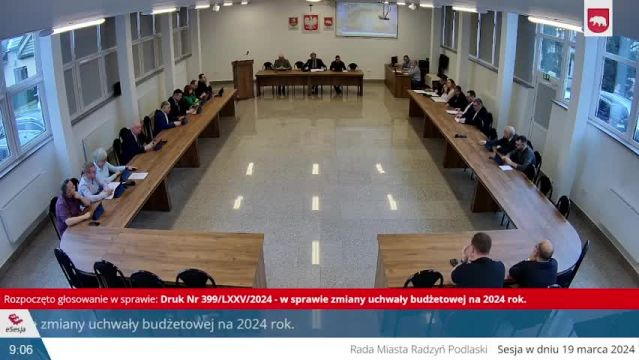 Sesja Rady Miasta Radzyń Podlaski - 19.03.2024