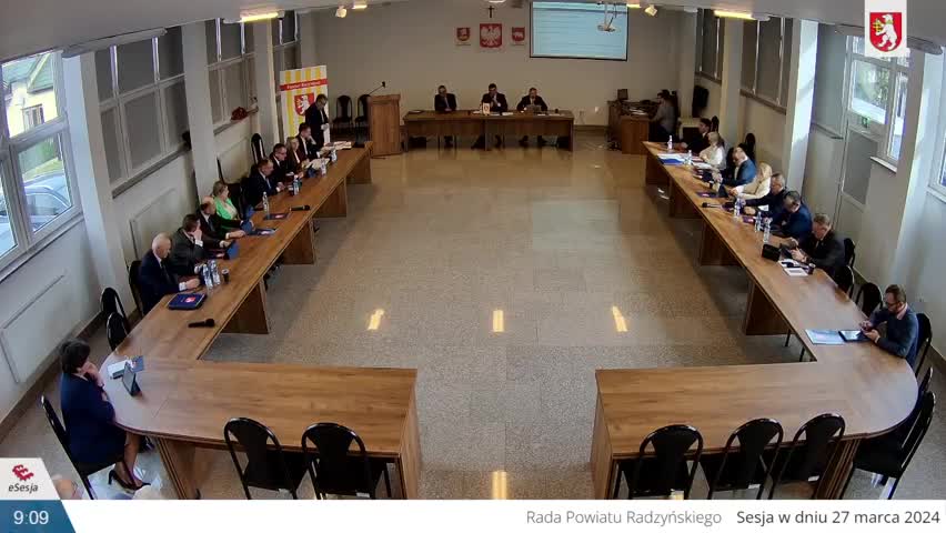 Sesja Rady Powiatu w Radzyniu Podlaskim - 27.03.2024