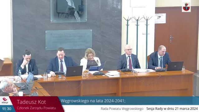 Sesja Rady Powiatu Węgrowskiego - 21.03.2024 cz.2